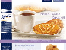 Tablet Screenshot of biscuiterie-de-kerlann.com